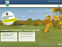 Tablet Screenshot of gc-grossensee.de